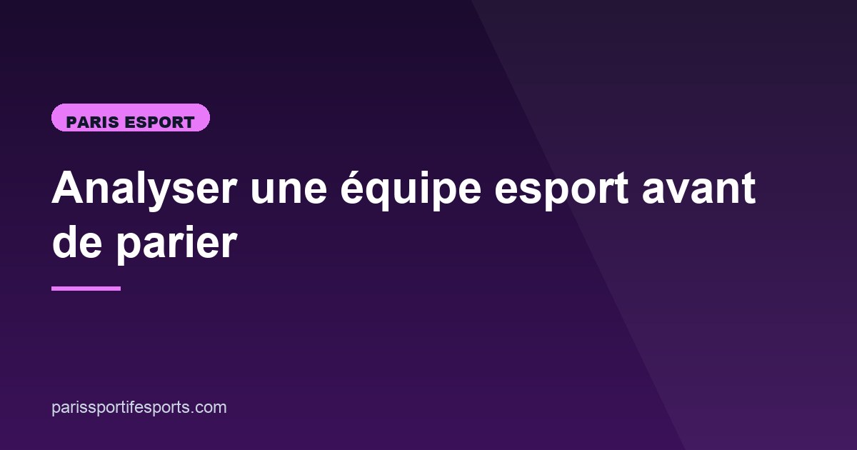 Illustration de l'article consacré à l'analyse d'équipe esport