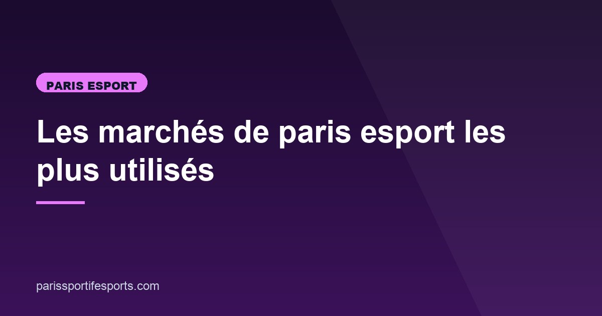 Illustration de l'article consacré aux marchés esport