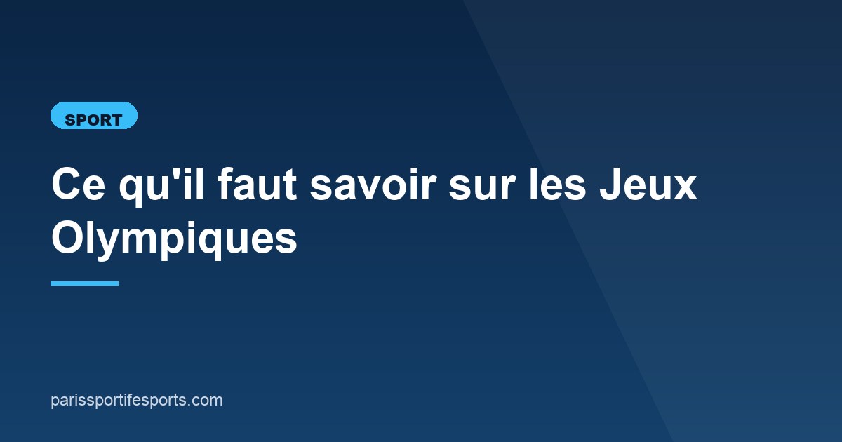 Illustration de l'article consacré aux Jeux Olympiques